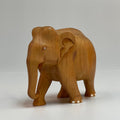Hand carved wooden elephant show piece