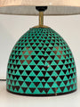 Freyja Green and Copper Norse Lamp