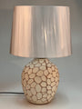 White Awa Pebble Pot Lamp
